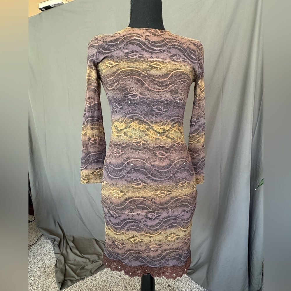Y2K Whimsigoth Lace Set Midi Dress Fairy Grunge
